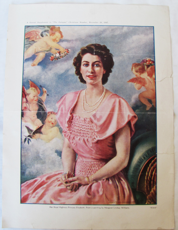 Print of H.R.H. Princess Elizabeth - Special Supplement for &#34;The Outspan&#34; Magazine - 1947