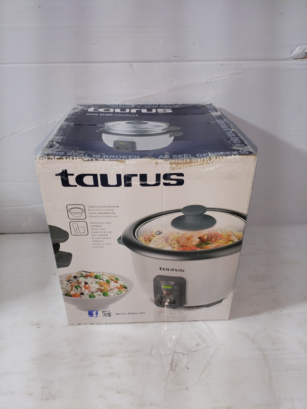 Taurus Rice Chef Compact, Rice Cooker Electric - 600ml - 300W - White