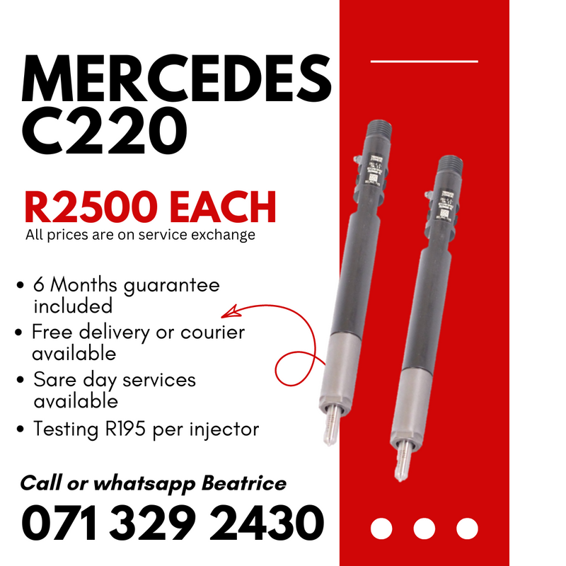 MERCEDES BENZ C220 INJECTORS FOR SALE WITH WARRANTY