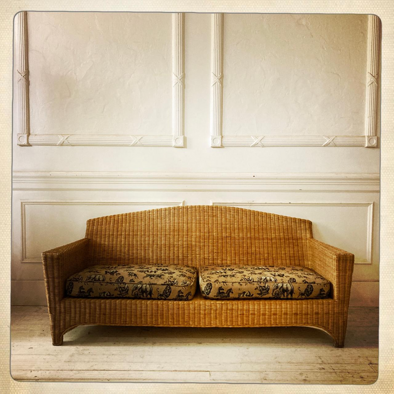 Wicker couch - R4600