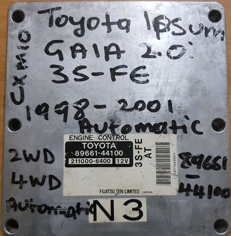Toyota Gaia 2.0 VVTI 3S FE Engine CDE 1999-2005 FUJITSUTEN ECU part# 89661 44100