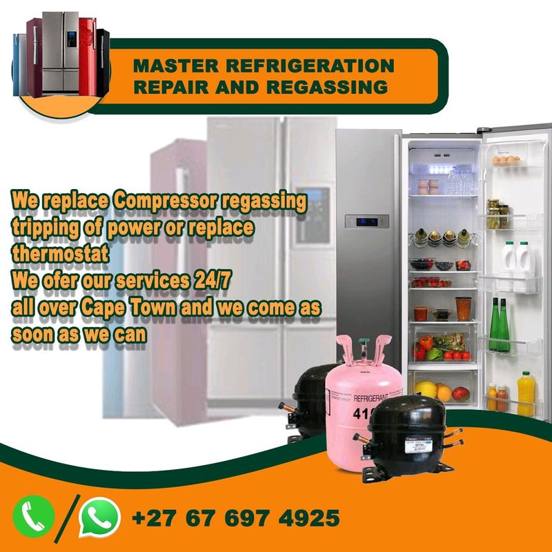 Master refrigerator repairs and regas