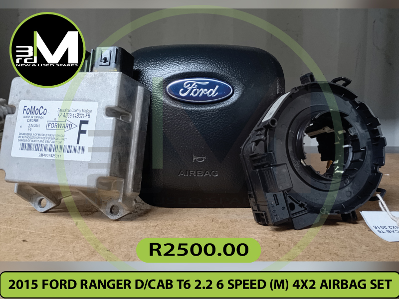 2015 FORD RANGER DCAB T6 2.2 6 SPEED (M) 4X2 AIRBAG SET R2500 MV0718