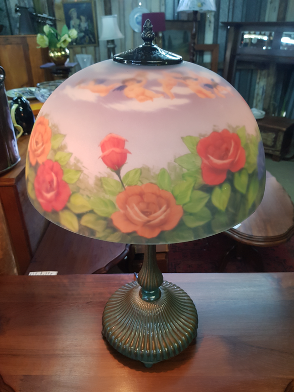 Stunning Tiffany Table Bell Lamp.