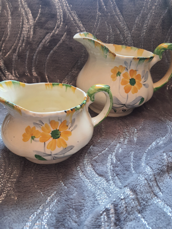 Grindley hand painted milady, milk and water jugs