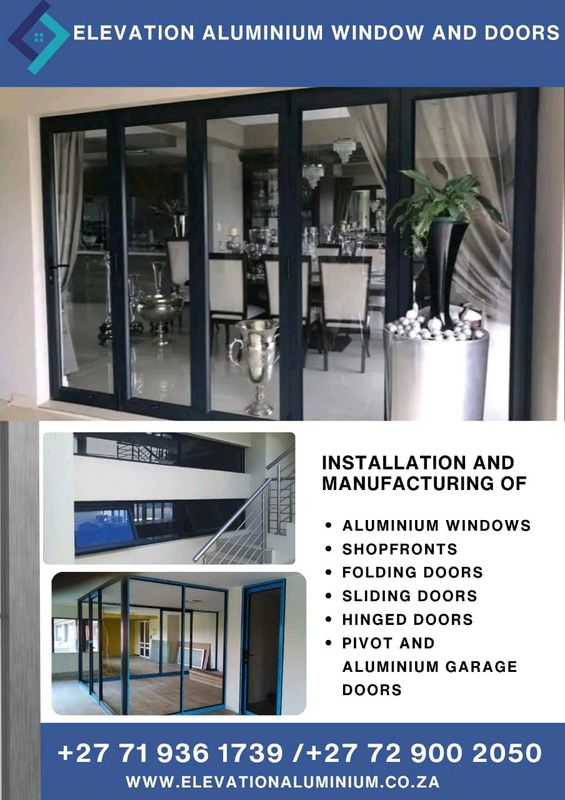 Manufacture,installation,repair and glass replacements for aluminium windowsand doors