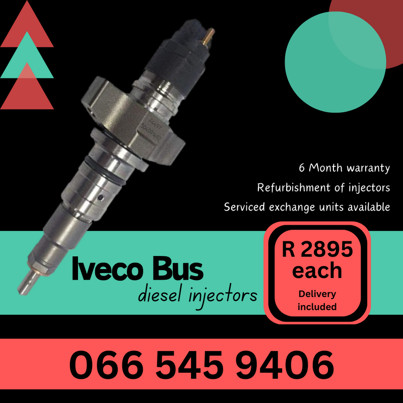 Iveco Bus diesel injectors for sale on exchange with 6 month warranty