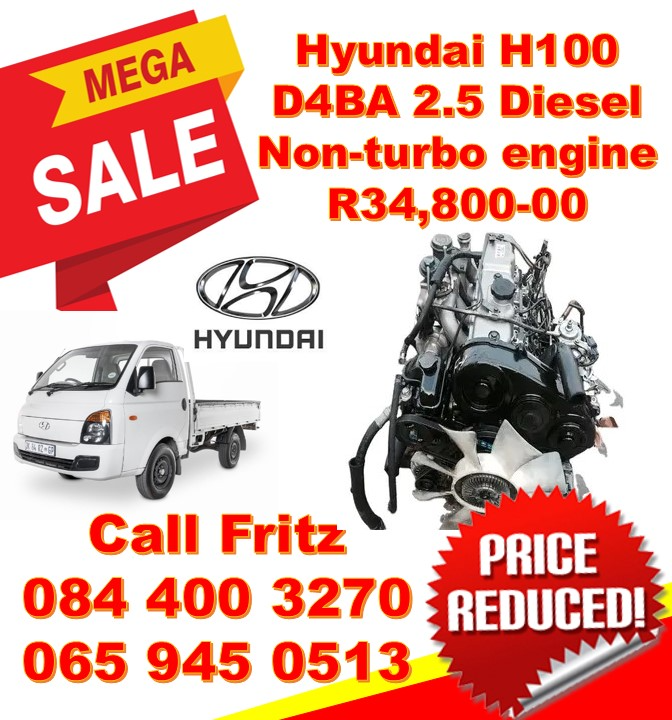 Hyundai D4BA Diesel non-turbo engine for sale.