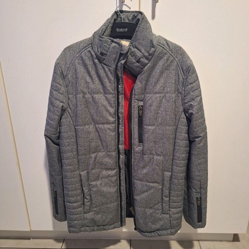 Grey, warm winter jacket for sale
