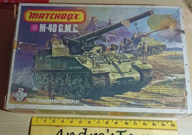 PK86 ~ Matchbox ~ Model Kit ~ M-40 G.M.C. ~ Vintage.