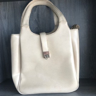 Cream color handbag