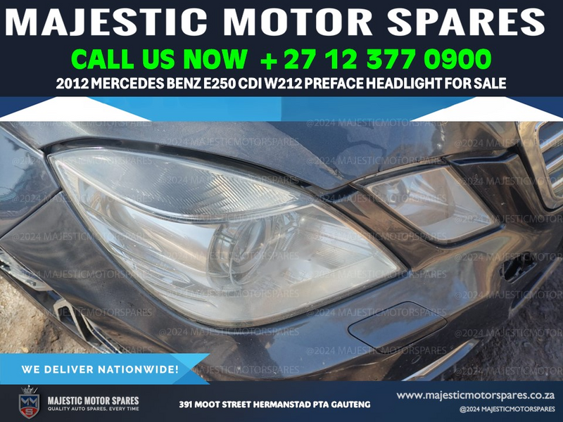 Mercedes E250 xenon headlight for sale second hand