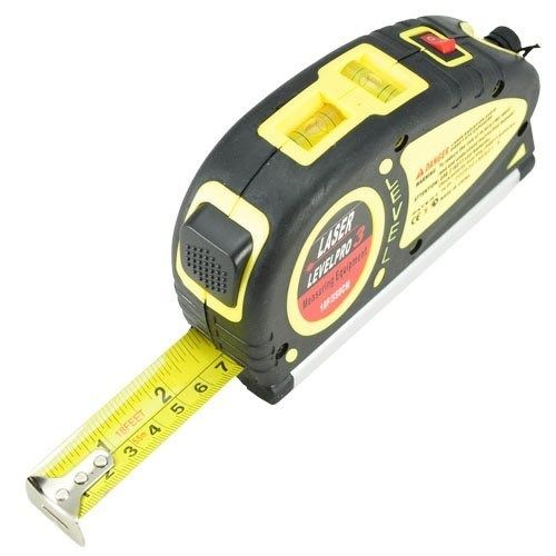 Brand New! Laser Level with Tape Measure Pro (550cm), LV-05(Yellow)