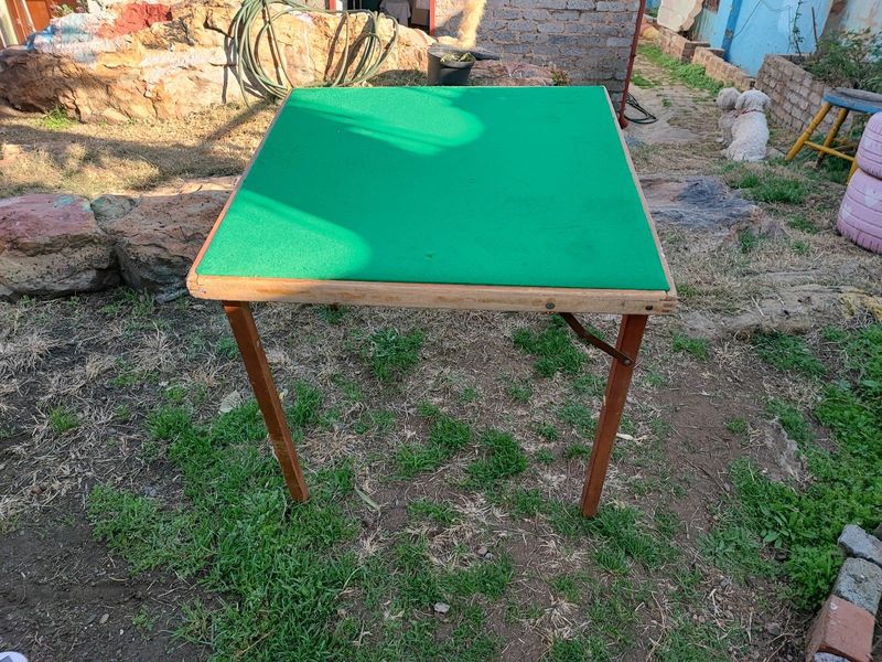 Wooden fold up table
