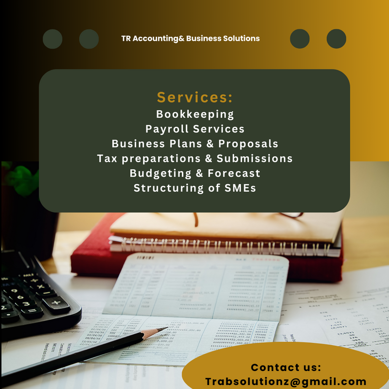 Bookkeeping, Accountant, Tax, Business plans and Proposals