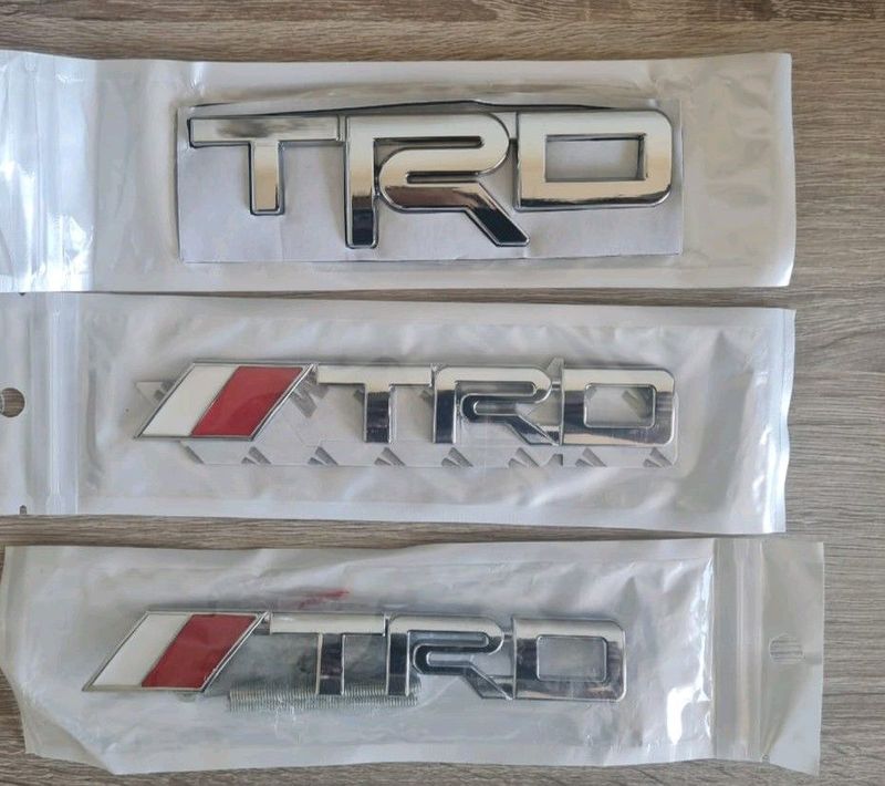 Toyota TRD stickers badges emblems