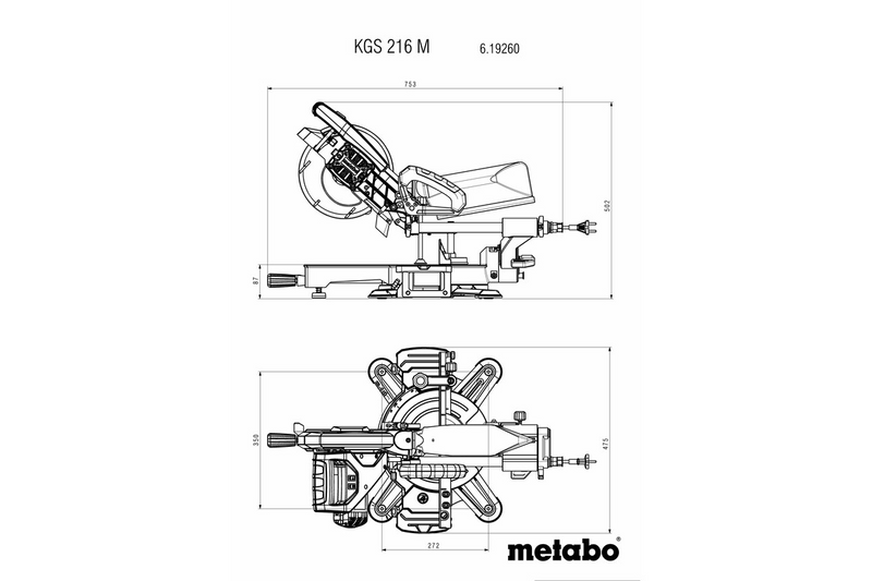 Metabo Mitre Saw, KSG 216 M (corded)