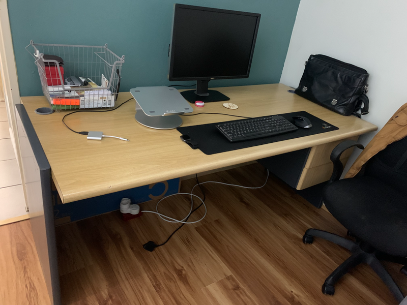 Solid wood Office Desk with Drawers &#43; Chair