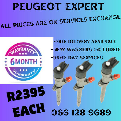 PEUGEOT EXPERT DIESEL INJECTORS FOR SALE ON EXCHANGE OR TO RECON YOUR OWN