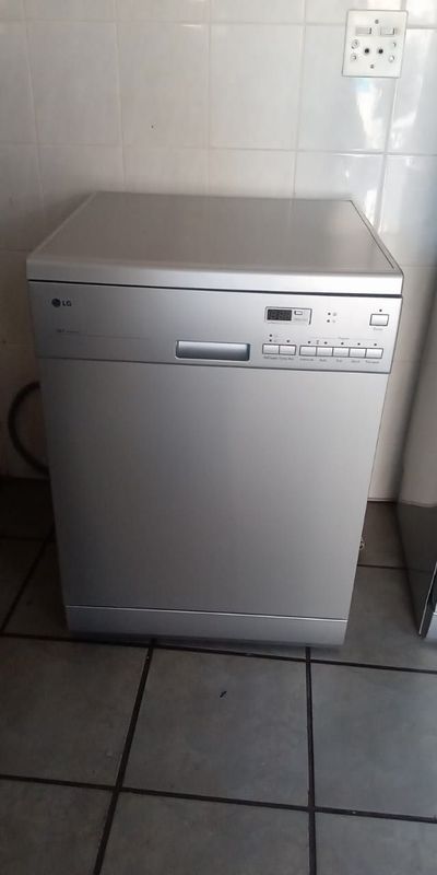 Silver LG dishwasher