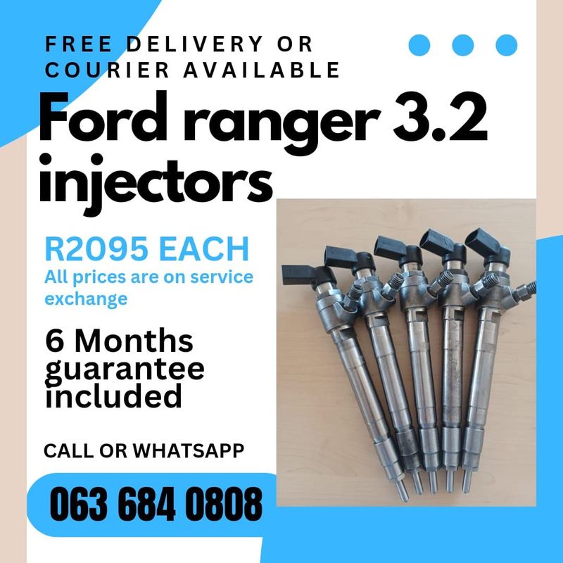 FORD RANGER 3.2 DIESEL INJECTORS FOR SALE WITH WARRANTY ON