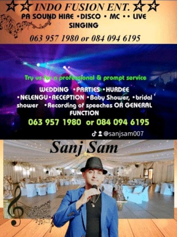 Sound hire Mc Live Singing Disco 084 094 6195 Wedding Parties Hurdee Nelengu Reception mehndi