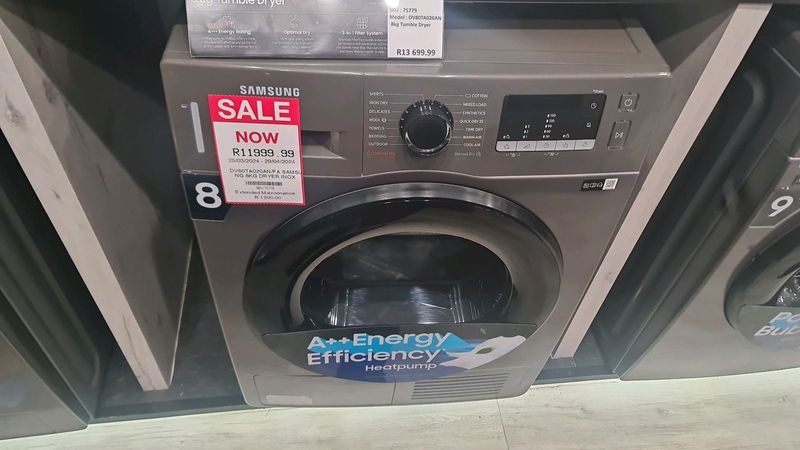Samsung tumble dryer machine 8kg