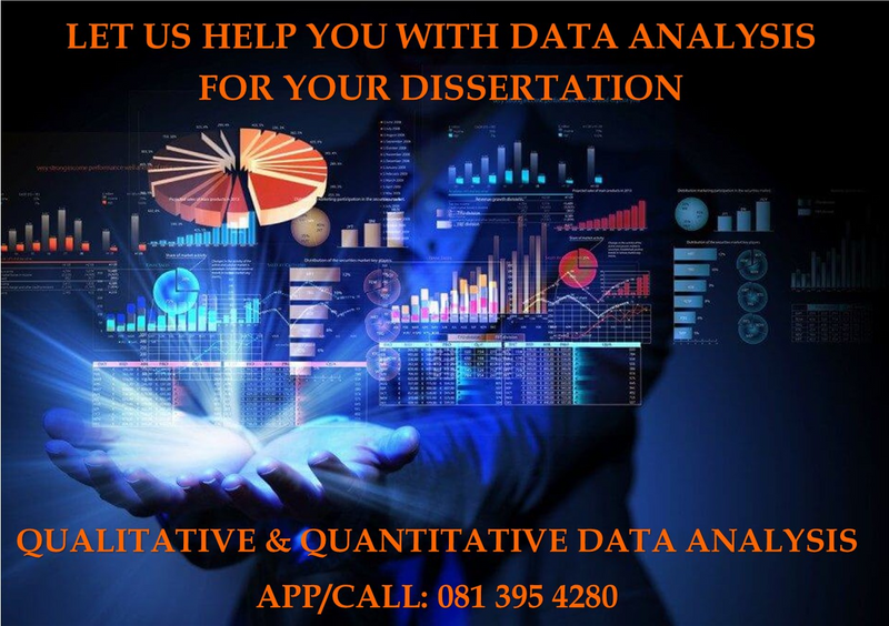 Quantitative/Qualitative Data Analysis for Dissertations/Reserch Projects up to PhD level