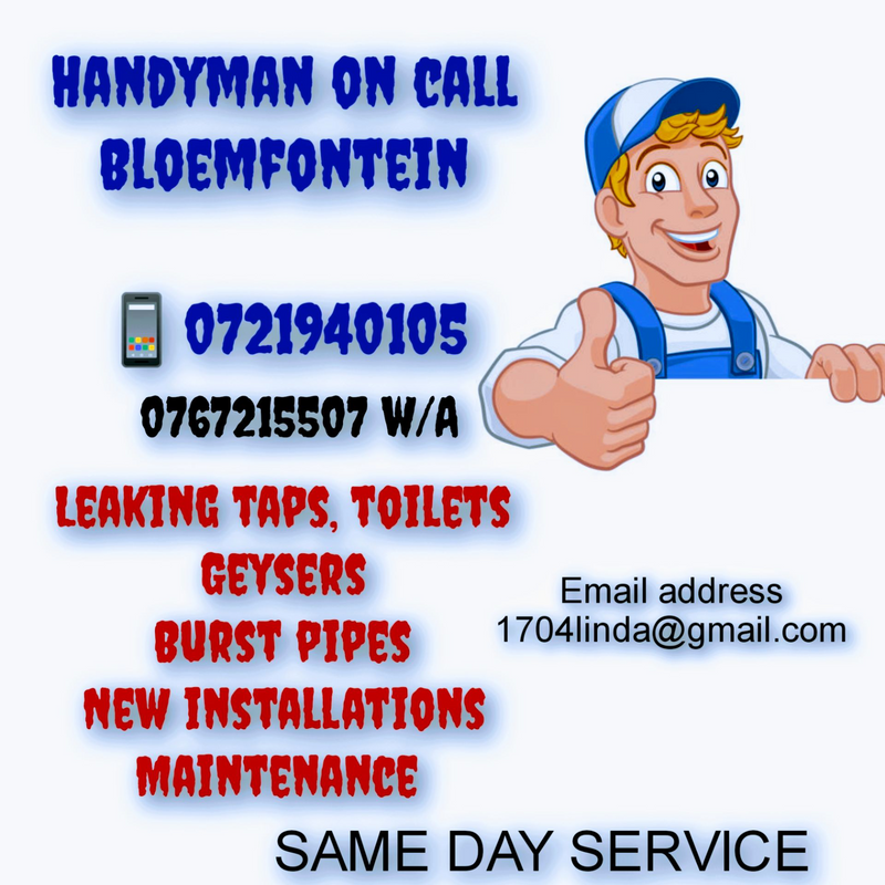 Handyman on call. Bloemfontein