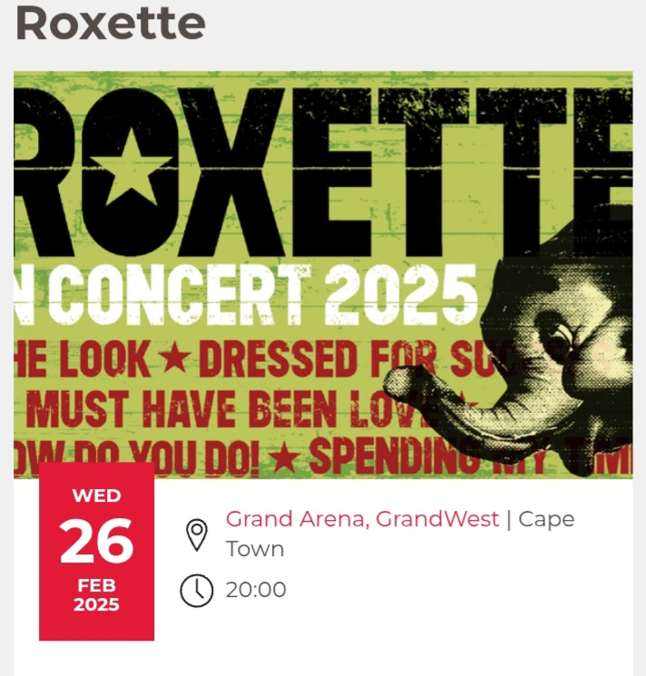 Roxette concert tickets