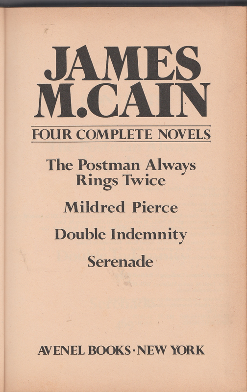 James M.Cain - Four Complete Novels