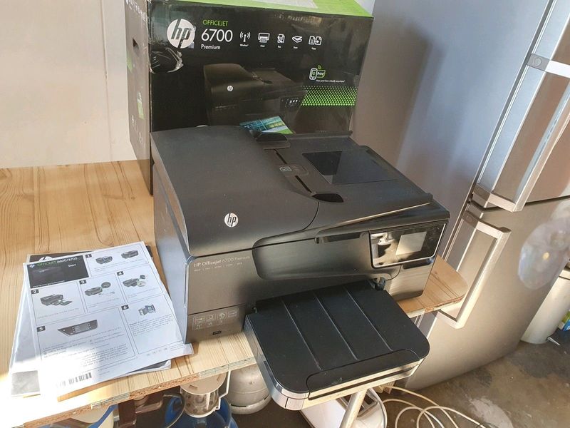 HP Officejet 6700 colour printer.