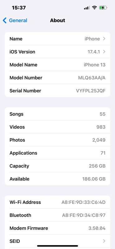 iPhone 13, 256 Gigabytes, 13 500 negotiable