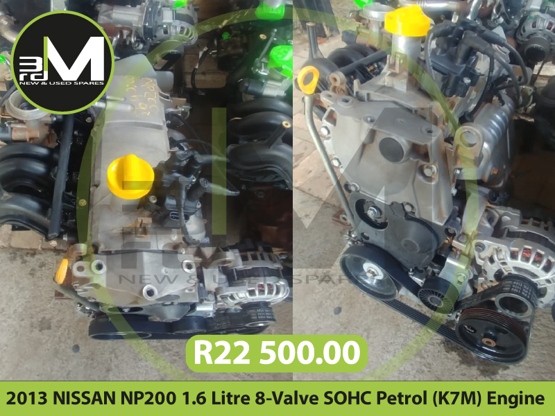 2013 NISSAN NP200 1.6 Litre 8-Valve SOHC Petrol (K7M) Engine - R22500 MV0693