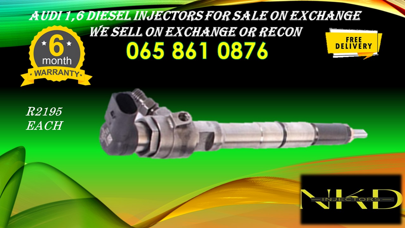 AUDI 1.6 DIESEL INJECTORS FOR SALE OR TO RECON