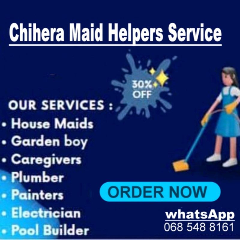 Chihera maid helpers service care givers and plumbing roofing contractors