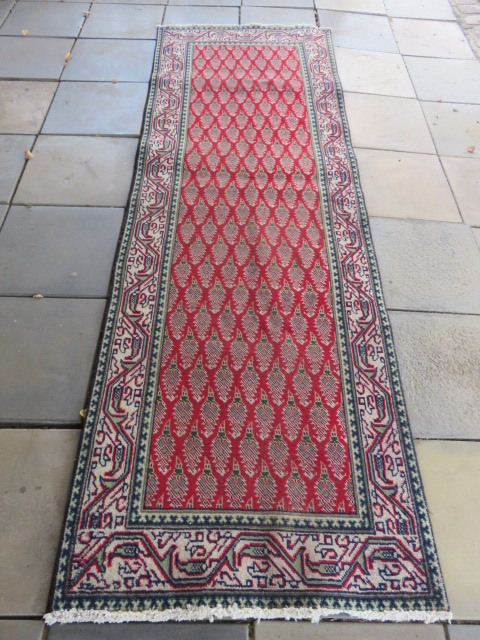 Persian hand knotted Mir runner