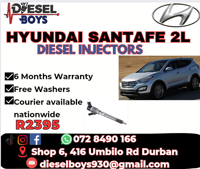 Hyundai Santafe 2L Diesel injectors