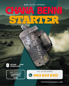 Chana benni starter Call me today 0636348112