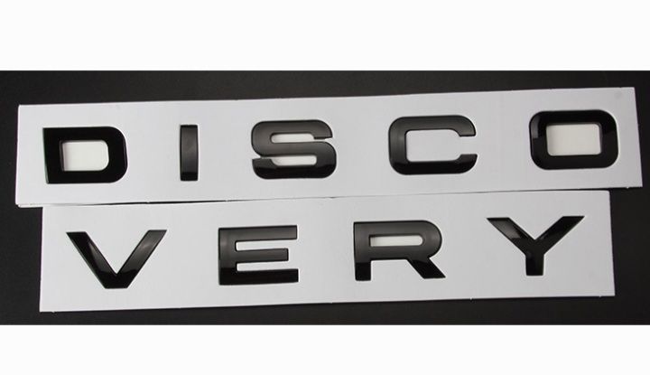 Land Rover Discovery bonnet / back letter badge sets