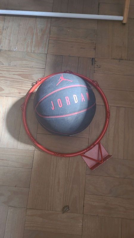 Jordan basketball with hoop