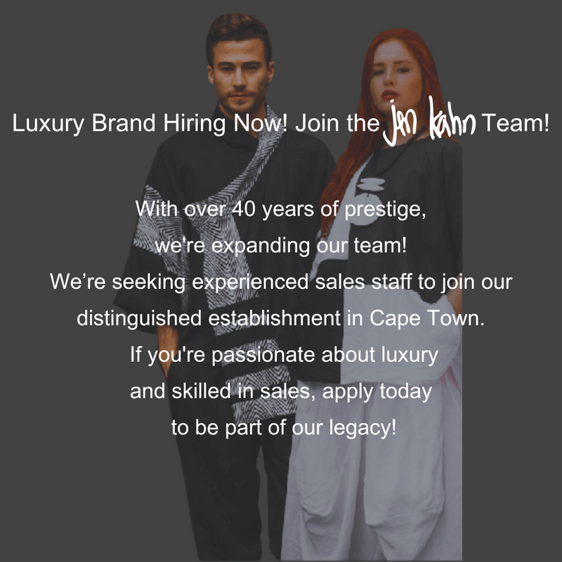 Join the Elite Team at Jen Kahn&#39;s New Luxury Clothing Store in Cape Town!