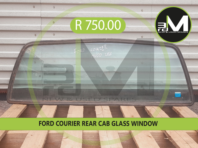FORD COURIER F2 REAR CAB GLASS &amp; SLIDER R750-1250