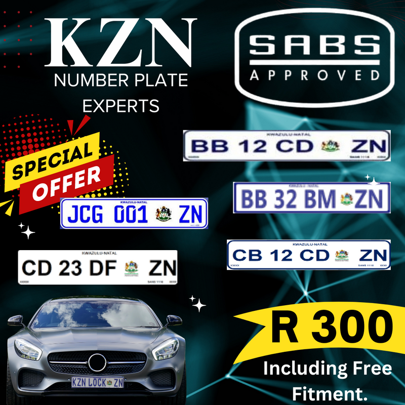 KZN Number Plate Experts | Number Plates Made While You Wait!!!