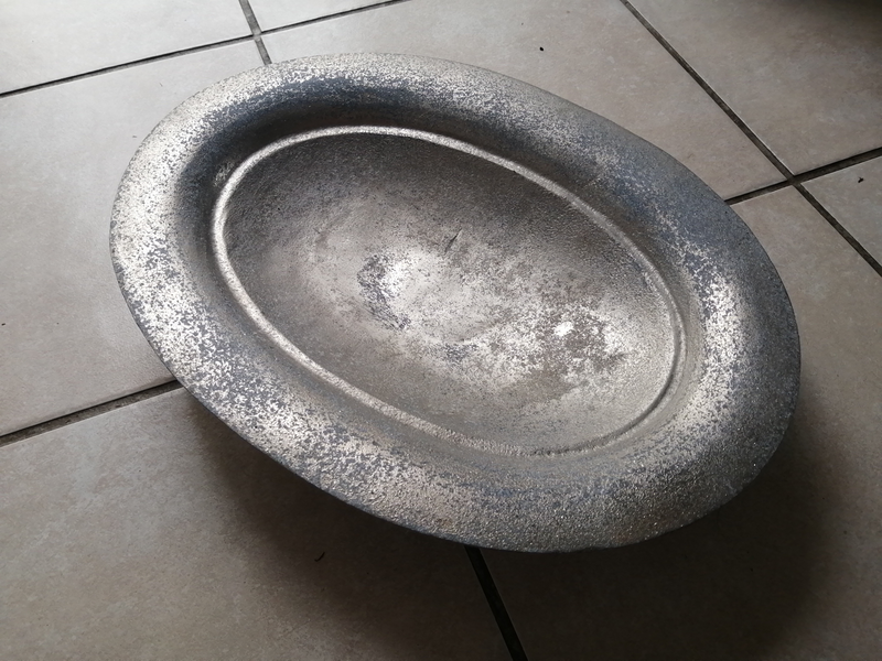 Large Steel decor bowl R50
