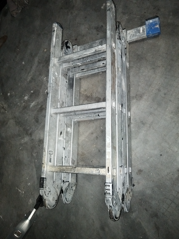 Multi-pupose folding ladder