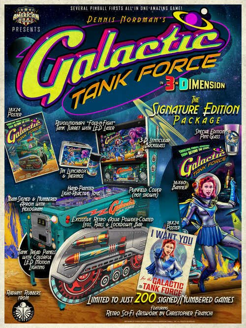 Galactic Tank Force Pinball Machine (Order Yours Today)