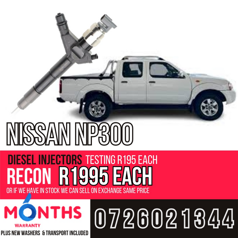 Nissan NP300 diesel injectors for sale