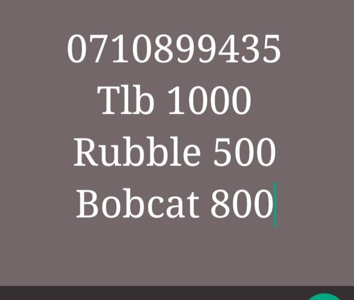 R1000.TLB HIRE.BOBCATS