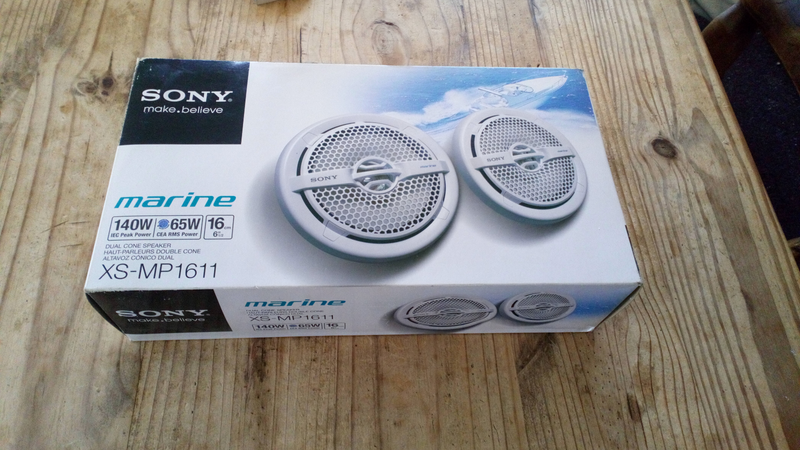Marine Speakers x2. Sony. Brand new, in box.